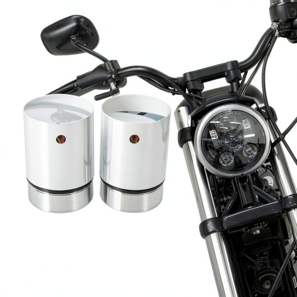 Fork Tube Extension MoKitDora Aluminum Chrome-1