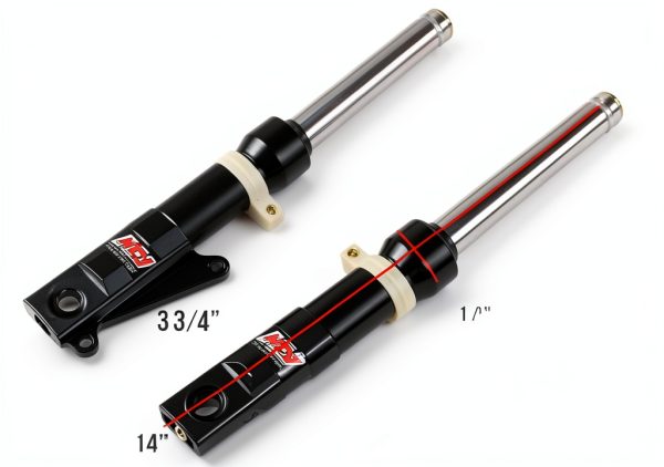 NCY Slammed Front Fork MotoSport Black Disc 51mm-2