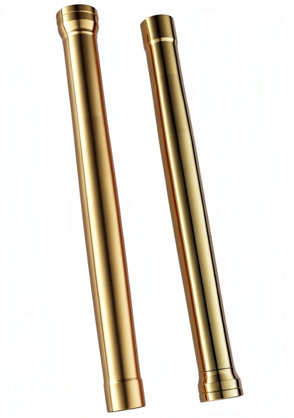Motorcycle Fork Tubes MTOP RACING Pair Silver-0